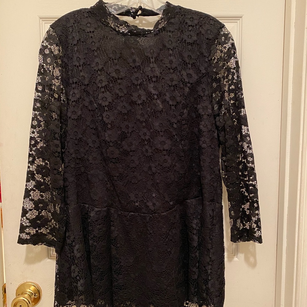 Torrid Black lace dress top